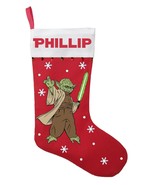 Yoda Christmas Stocking, Personalized Yoda Christmas Stocking, Yoda Stoc... - £28.47 GBP