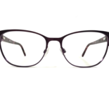 bebe Eyeglasses Frames BB5167 500 PLUM Purple Square Swarovski Crystal 5... - $32.51