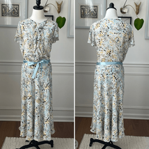 Jones New York 100% Silk Voile Skirt Blouse Set 6 - $67.50