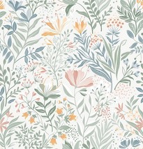 Floral Peel and Stick Wallpaper Floral Boho Contact Paper Flower Removab... - £15.79 GBP