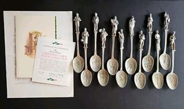Franklin Mint The Charles Dickens Christmas Carol Spoon Collection VTG 1... - $1,940.87 MXN