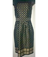 Banana Republic Womens Dress Sz 6 Black Geometric Print Strapless Shift ... - £37.29 GBP