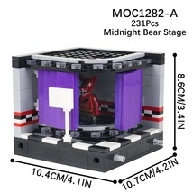 Fnaf FIVE NIGHTS AT FREDDY’S Stage Building Blocks MOC - $29.22