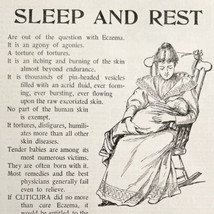 Cuticura Medicated Skin Soap 1894 Advertisement Victorian Sleep Rest ADB... - $17.50