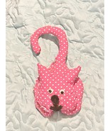 Handmade Hanging Polkadot Cat Stuffed Animal Plush Novelty 8.5 Inch Long - €8,62 EUR