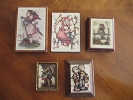 Lot of 5 Vintage Hummel Picture Wall Plaque Hanging Decor Mostly Wooden ... - $229.27 MXN