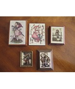 Lot of 5 Vintage Hummel Picture Wall Plaque Hanging Decor Mostly Wooden ... - $12.30