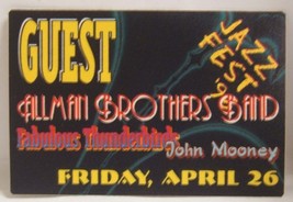 ALLMAN BROTHERS / FABULOUS T-BIRDS - ORIGINAL TOUR CLOTH BACKSTAGE PASS - £9.57 GBP