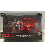 D&amp;D Jada Toys Dungeons and Dragons 4 Figurines &amp; Young Red Dragon New in... - £10.62 GBP