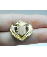 Victorian Gold Filled Ornate Pocket Watch Locket Holder Pin - $568.30 MXN