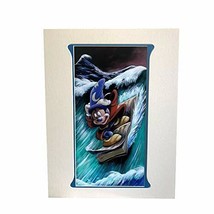 Theme Park Disney Artist Print Brian Blackmore Mickey On A Wave - £100.84 GBP