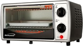 Brentwood TS-345B Stainless Steel 4-Slice Toaster Oven, Black, 800 Watts... - £70.79 GBP