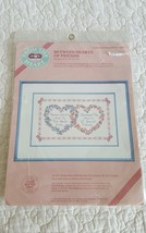 Vintage From The Heart Between Hearts of Friends Counted Cross Stitch Kit 53529 - $11.99