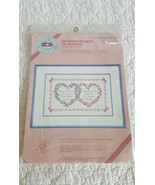 Vintage From The Heart Between Hearts of Friends Counted Cross Stitch Ki... - £9.53 GBP