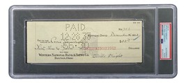 Orville Wright Signed Slabbed Bank Check PSA/DNA 85200374 - £762.12 GBP