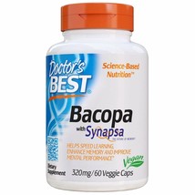 Doctor&#39;s Best Bacopa with Synapsa, Non-GMO, Vegan, Gluten Free, Soy Free... - $28.02