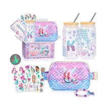 JTENGTOP Mermaid Fanny Pack Crossbody Belt Bag Initial D for Girls Ages 3-7 - $101.07 MXN