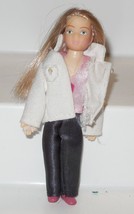 Bendable Figure ~ Doll House Girl ~ Poseable Doll with Cloth Clothing 6&quot; - $10.03