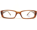 Capri Eyeglasses Frames U-14 BROWN Clear Rectangular Full Rim 48-18-140 - $46.53