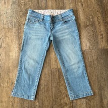 American Eagle Womens Size 4 Blue Low Rise Crop Capri Jeans Denim Pants ... - £18.68 GBP
