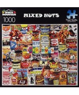 White Mountain ~ MIXED NUTS ~ 20&quot; x 27&quot; ~ 1000 Piece Puzzle ~ Item #1618... - £22.06 GBP