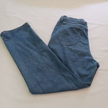 Denim Riders Women's Size 16M Blue Straight Leg Cotton Blend Denim Jeans (34×30) image 2