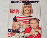 Mon Tricot Knit &amp; Crochet Magazine MD34 35 Jiffy Knits Striped Fashion - $11.98