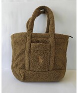 Polo Ralph Lauren pony embroidered Fleece tote bag GLOBAL SHIPPING FTP 8020 - $4,894.86 MXN