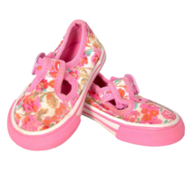 Girl&#39;s Floral Sneakers Size 4 - $9.60