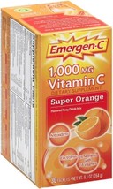 Emergen C Super Orange Berry Health and Energy Booster Fizzy Drink Mix, 1000 Mg  - £49.52 GBP