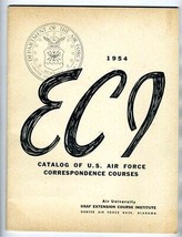 1954 Catalog of U S Air Force Correspondence Courses Extension Course Institute - £27.10 GBP