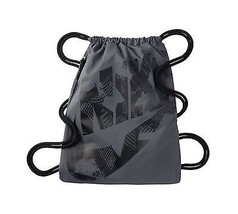 Nike Heritage Drawstring Gym Sack Pack, BA5351 021 Dark GREY/BLACK/BLACK - £19.94 GBP