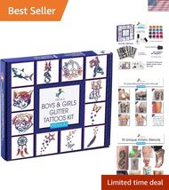 PREMIUM Glitter Tattoo Kit for Boys and Girls | Unique Professional Glit... - $65.75