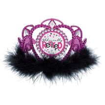 Officially Retired Deluxe Crown Tiara Hot Pink Retirement Party Favor New - $108.27 MXN