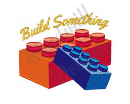 Lego Bricks Build Something - Machine Embroidery Design - £2.78 GBP