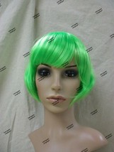 Neon Green Babe Wig 20s Funky Flapper Chicago Roaring Rave Party Fairy J... - $244.08 MXN