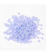 1 pound Lot Glass Seed Beads Ceylon Round lilac 3mm SEED146 - £9.67 GBP