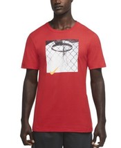 Nike Mens Hoop Photo Real T Shirt Size Medium Color Red - $49.41
