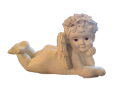 Vintage Angel Wings Baby Music Box Plays &quot;Can&#39;t Help Falling In Love&quot; - £8.81 GBP