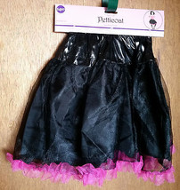 Fashion Gift Girl Clothes OSFM Pink Lace Black Petticoat Skirt Child Costume New - £3.81 GBP
