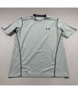 Under Armour Heatgear Fitted Athletic Shirt M Grey Men&#39;s - £9.69 GBP