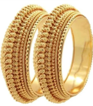 Bollywood Style Indian Gold Plated Fashion Bracelet Bangles Kada Jewelry Set - £15.17 GBP