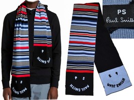 Paul Smith Men&#39;s Scarf Price In Store 185 Euros PS05 T1P - £88.64 GBP