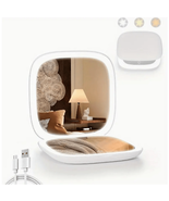 New Portable 10X Magnifying LED Light Make Up Travel Compact Folding HD ... - $244.26 MXN