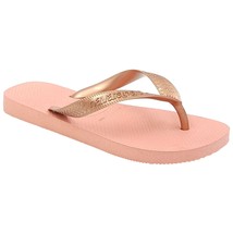 Havaianas Women Slim Flip Flop Sandals Top Tiras Size US 6 Rose Nude Pink - £25.69 GBP