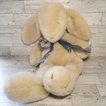 VTG 1987 Manhattan Toy Company Beige 18&quot; Sleepy Bunny Rabbit Plush Flopp... - £12.89 GBP