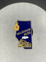McLennan Railroad Alberta #153 Canada Blue Hat Lapel Pin - $14.85