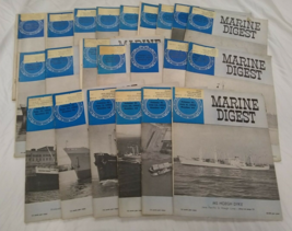 Vintage Lot (41) 1973 Year Marine Digest Magazine Volume 51, 52 Maritime History - £32.90 GBP