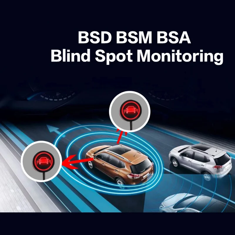 BAPPSUS Universal Car Blind Spot Detection System Warning Light - Red, 29cm - £15.16 GBP