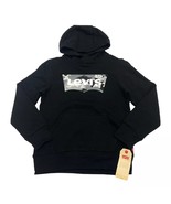 Levi&#39;s Boys Size 7 Batwing Logo Sweatshirt Hooded Camo Black - $357.32 MXN